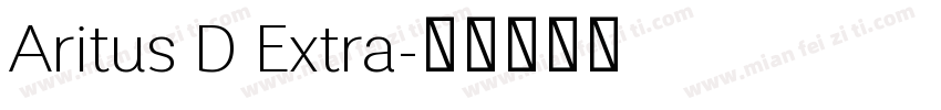 Aritus D Extra字体转换
